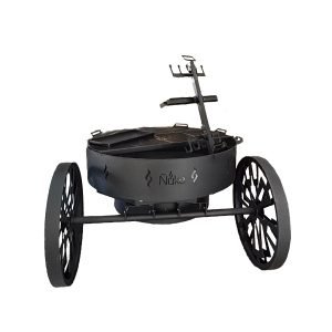 ÑUKE Fogón 120 Con Carro (2 Parrillas, estaca, plancha, pala y atizador)